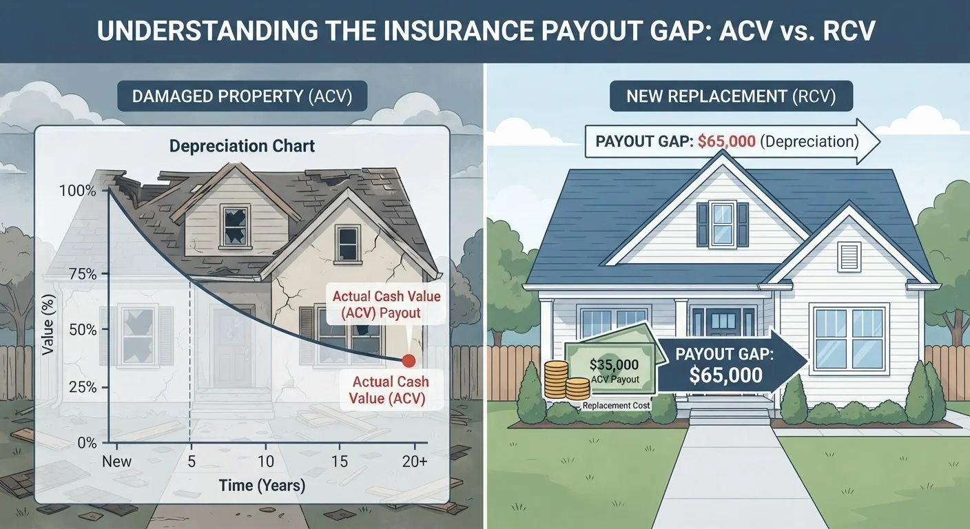 Actual Cash Value vs. Replacement Cost Coverage: Why the Gap Matters