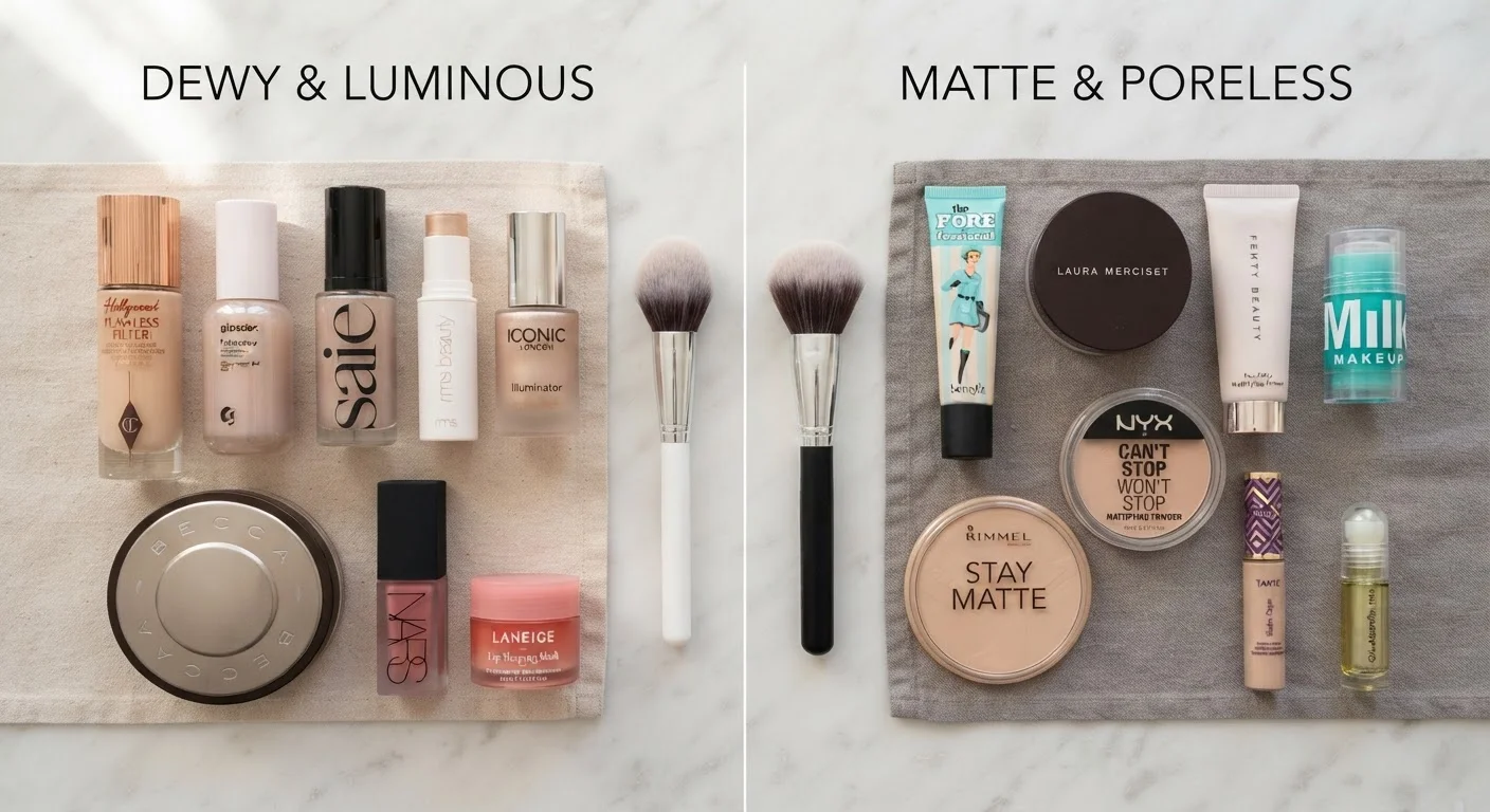Dewy Finish vs. Matte Finish: Understanding the Difference in Skin Prep and Makeup