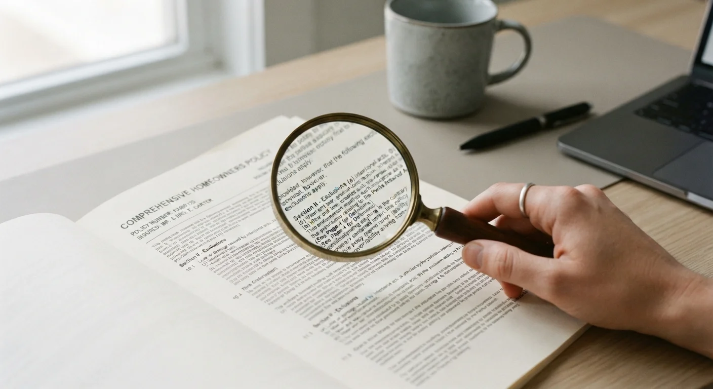 What an Insurance Policy's Exclusions Page Is Really Telling You